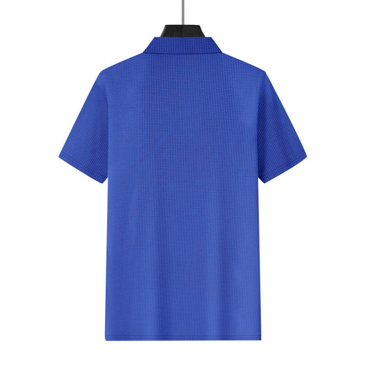 Polo Deportivo Hombre Cuello V Tejido Waffle Manga Corta Suelta - Image 40