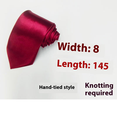 Corbata Negra Clásica Tejida a Mano de 8cm - Image 4