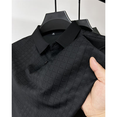 Camiseta Elegante de Seda de Hielo de Manga Corta para Hombre - Image 5