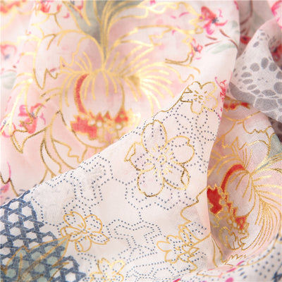 Pañuelo Floral de Encaje Algodón Suave para Mujer - Image 11