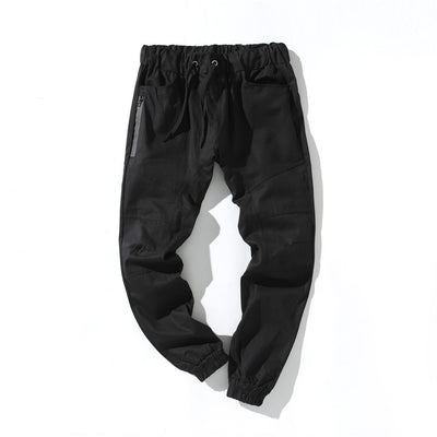 Pantalones de trabajo multibolsillo color sólido para hombre - Image 12