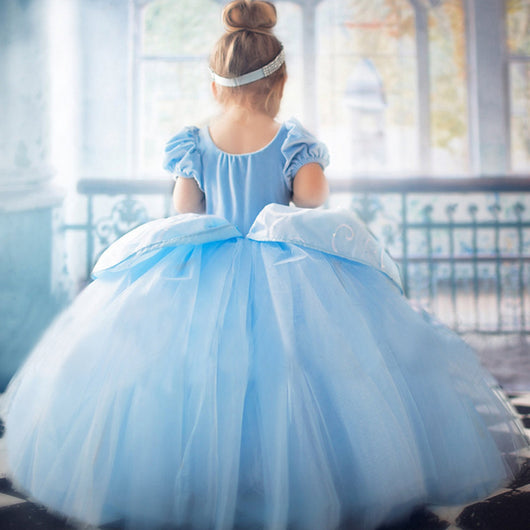 Vestido Princesa con Falda de Tul Azul - Image 2