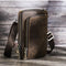 Bolsa Bandolera de Cuero Vintage para Hombre - Estilo Retro Casual