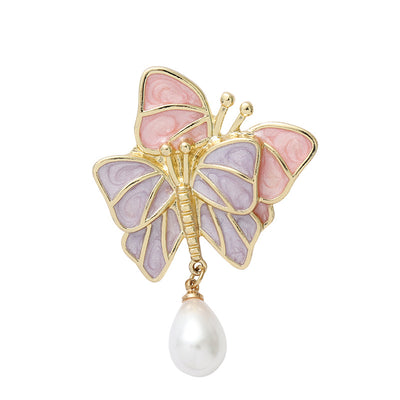 Broche Mariposa Delicado con Perla - Cierre Decorativo para Pañuelos y Accesorios - Image 5