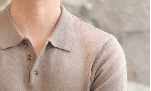 Camisa Vintage con Solapa de Punto en Verde Menta para Hombre - Image 10