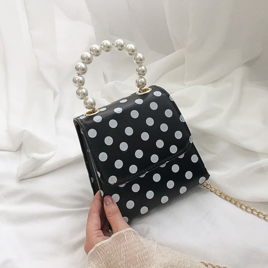 Bolso de Hombro con Cadena y Perlas - Image 19