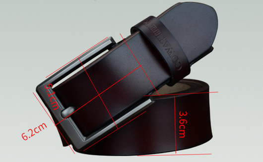 Cinturón de Cuero Premium para Hombre con Hebilla de Pasador - Estilo Casual y Ejecutivo - Image 6