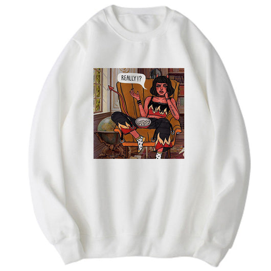 Suéter Harajuku Retro Talla Grande Manga Larga - Image 31
