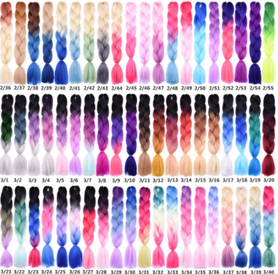 Trenzas Africanas Degradado Colorido Efecto Sucio - Image 18