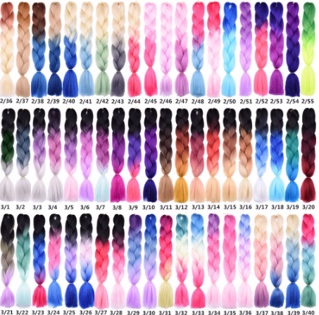 Trenzas Africanas Degradado Colorido Efecto Sucio - Image 18