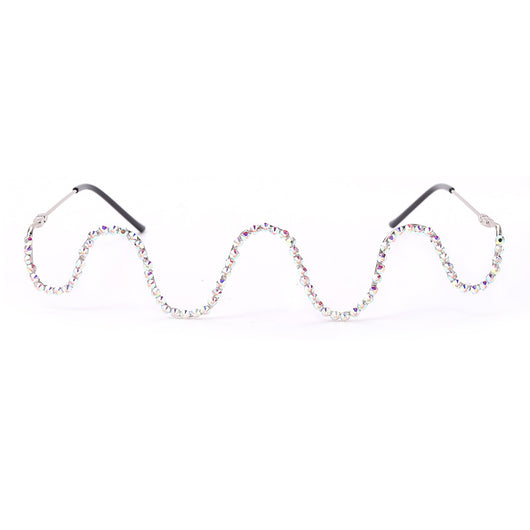Gafas Artesanales con Diamantes - Montura Media Aro - Image 21