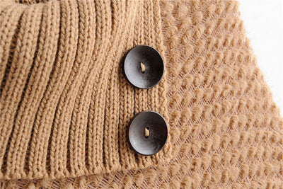 Poncho Suéter con Hebillas y Borlas - Image 4