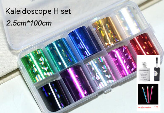 Set de 12 Láminas Decorativas para Uñas - Transferencias Nail Art - Image 8