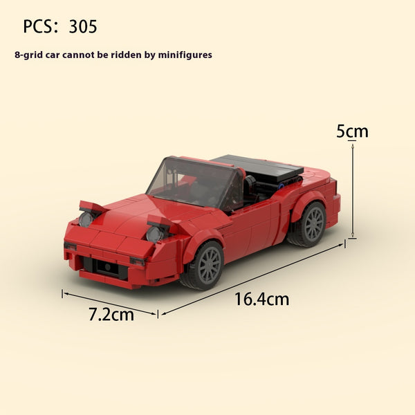 Auto Deportivo Descapotable de Juguete - Modelo de Carreras para Niños