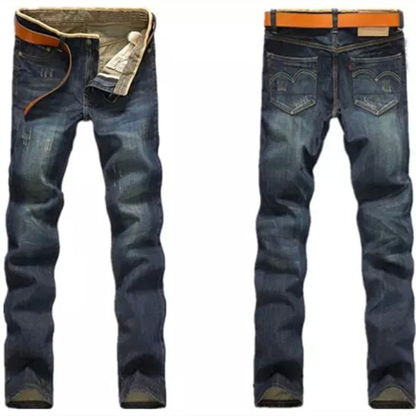 Pantalones Retro Clásicos de Corte Recto para Hombre