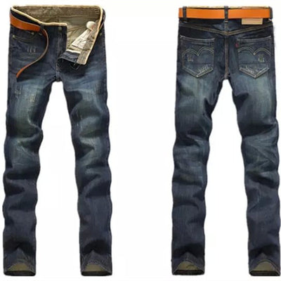 Pantalones Retro Clásicos de Corte Recto para Hombre - Image 2