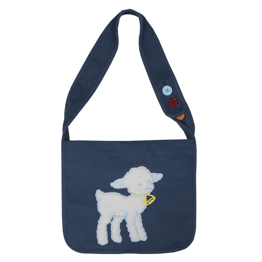 Bolsa Universitaria con Bordado de Oveja - Estilo Campus Desenfadado - Image 14