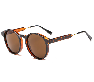 Gafas de Sol Redondas Retro Coreanas para Mujer con Marco Metálico - Image 4