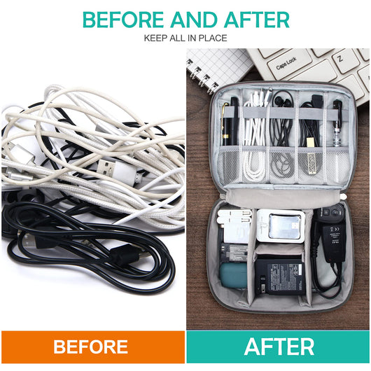 Organizador de Cables y Accesorios Electrónicos Impermeable para Viajes - Image 7