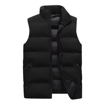 Chaleco Cardigan Slim Fit con Cuello Alto y Cierre - Abrigo Térmico Casual - Image 5