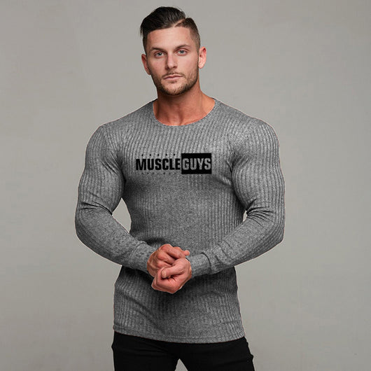 Camiseta Slim Fit Tejida Cuello Redondo para Hombre - Image 11