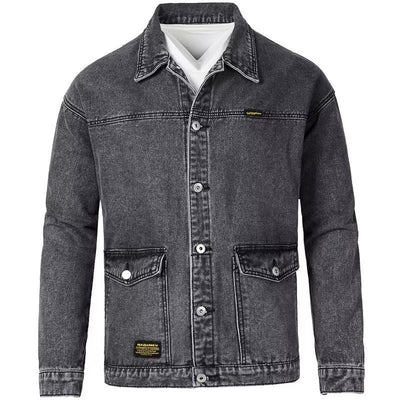 Chaqueta Denim Coreana Slim Fit para Hombre - Image 13