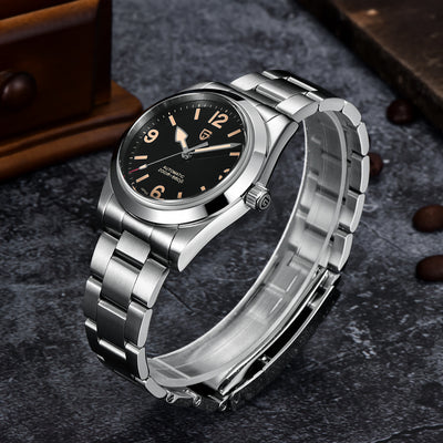 Reloj Mecánico Automático para Hombre en Acero Inoxidable Resistente al Agua Estilo Retro - Image 10