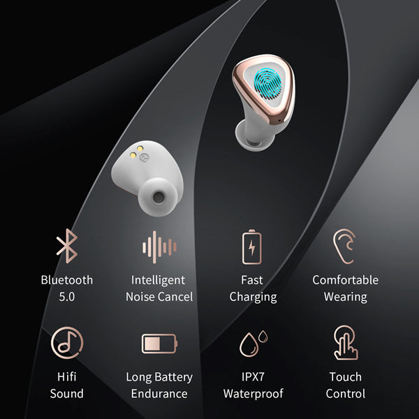 Auriculares Inalámbricos TWS 5.0 con Estuche de Carga y Sonido Estéreo Premium