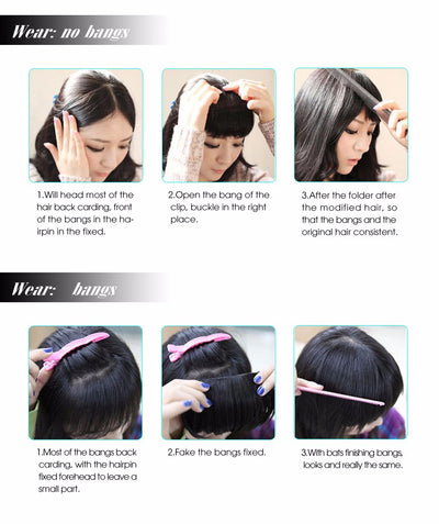 Flequillo Postizo Sintético - Accesorios para Cabello - Image 6