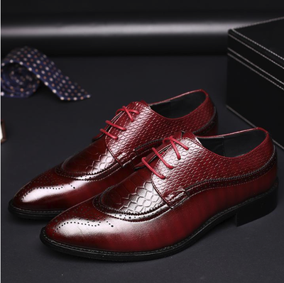Zapatos Oxford de Cuero para Hombre - Mocasines Elegantes con Cordones - Image 3