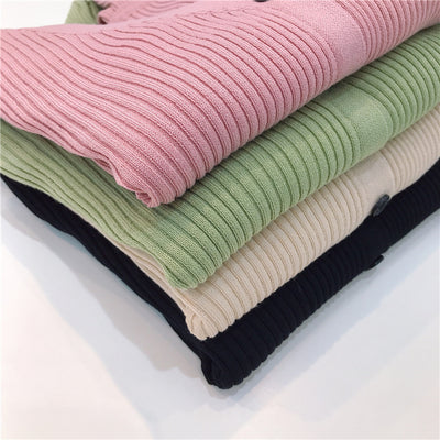 Cardigan Tejido Falsa Dos Piezas Mujer Cuello V Manga Larga - Image 78