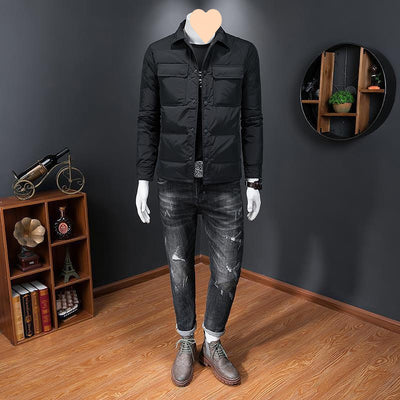 Abrigo Acolchado de Algodón para Hombre - Calidez Invernal - Image 9