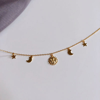 Collar Celestial Sol, Estrella y Luna - Image 2