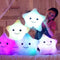 Almohada Luminosa Infantil 34CM con Diseño de Estrellas LED y Luz Colorida