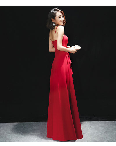 Vestido de Noche Rojo Ajustado con Tirante - Elegancia para Bodas y Eventos - Image 2