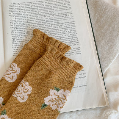 Calcetines de Lana Gruesa para Invierno Serie Amarilla con Cashmere Talla S - Image 9