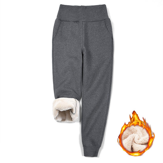 Pantalones Cálidos de Cintura Alta con Forro Polar - Diseño Estilizado - Image 8
