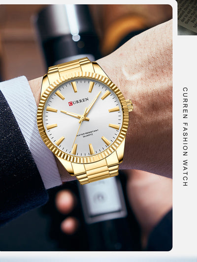 Reloj Empresarial Impermeable para Hombre con Correa de Pasador - Image 10