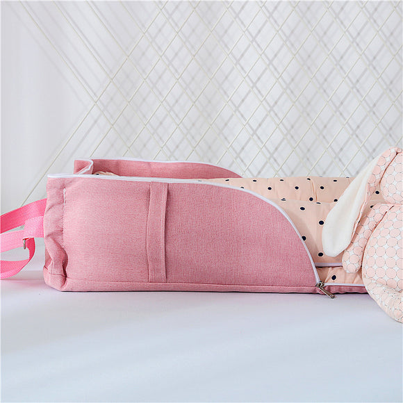 Cuna Portátil Plegable de Algodón para Bebé