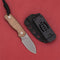 Cuchillo Recto de Acero 14C28N con Mango Mikata - Corte Profesional
