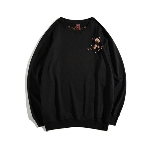 Suéter Oversize para Hombre Cuello Redondo con Bordado en Ciruela - Image 5