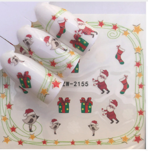 Calcomanías Navideñas para Uñas - Pegatinas de Transferencia Agua Full Cover - Image 7
