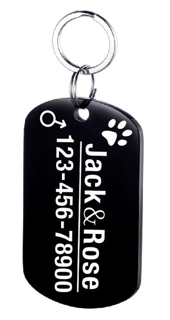 Placa de Identificación para Perro en Acero Inoxidable Personalizada - Image 24