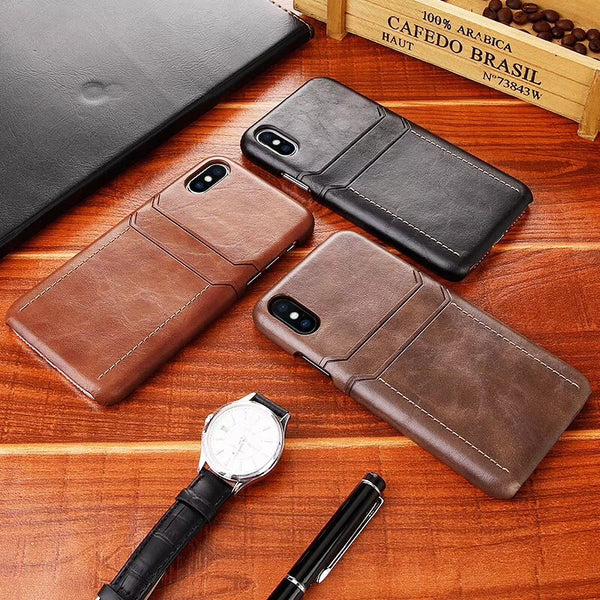 Funda Trasera de Cuero PU para Teléfono