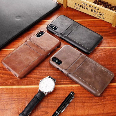 Funda Trasera de Cuero PU para Teléfono
