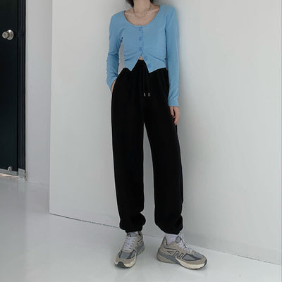 Pantalones Holgados de Cintura Ajustable para Descanso - Image 4