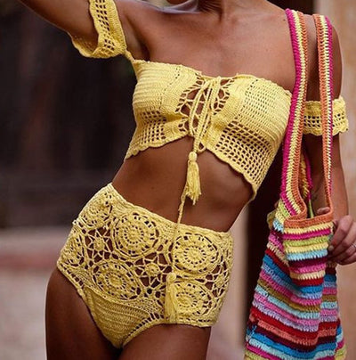 Traje de Baño Tejido Calado para Mujer - Image 4