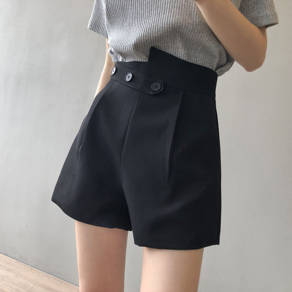 Short Ejecutivo de Corte Asimétrico para Mujer