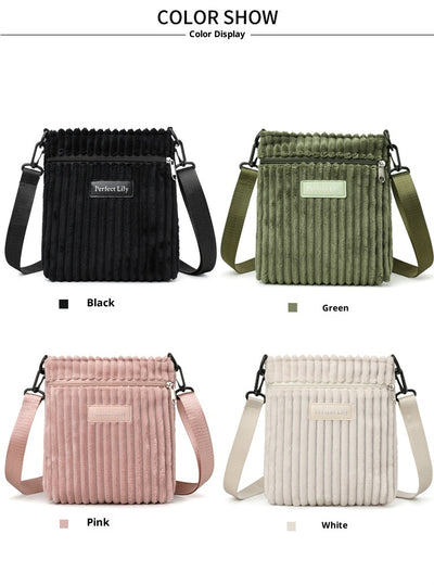 Bolsa Mensajero de Pana para Mujer - Estilo Casual y Funcional - Image 14