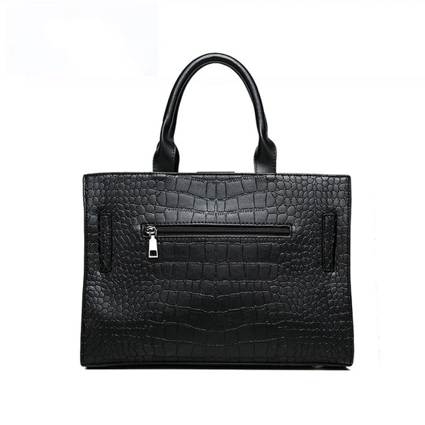 Bolso Bandolera Efecto Cocodrilo con Gran Capacidad